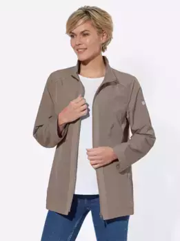 Повседневно смотрится длинная куртка, без капюшона Casual Looks, коричневый