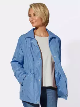 Повседневно смотрится длинная куртка, без капюшона Casual Looks, синий