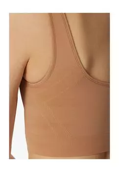 Повседневное бесшовное бюстье с ребристыми манжетами, без застежки, для женщин SCHIESSER, цвет Maple