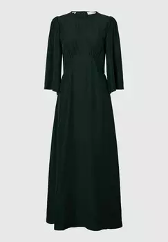 Повседневное платье 3/4 ARM Selected Femme, темно-зеленый