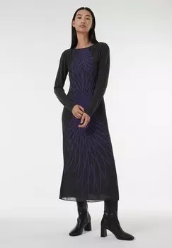 Повседневное платье ABSTRACT PRINT Leem, темно-серый