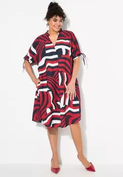 Повседневное платье ABSTRACT PRINT SHORT SLEEVE Ulla Popken, светло-розовый
