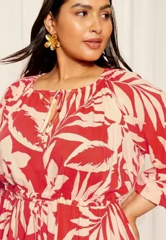 Повседневное платье ADJUSTABLE SMOCK Friends Like These, красный