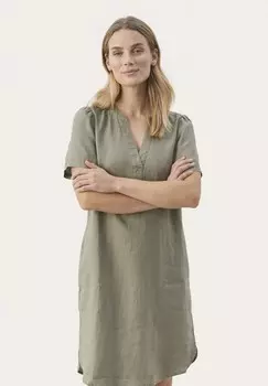 Повседневное платье AMINASE Part Two, хаки