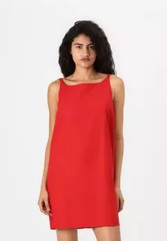 Повседневное платье APRON NECK MINI FAST GAP, Tomato Sauce