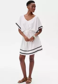 Повседневное платье AURELIA blue shadow, белый