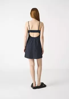 Повседневное платье BARE MINI DRESS Hollister Co., темно-синий