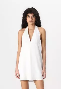 Повседневное платье BARE OPEN TIE BACK HALTER DRESS Hollister Co., белый