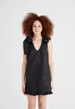 Повседневное платье BATEAU BOW MINI DRESS Sister Jane, черный