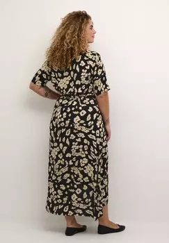Повседневное платье BELLA Kaffe Curve, черный