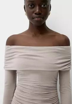 Повседневное платье Bershka, песочный