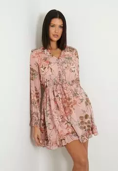 Повседневное платье BLUMENPRINT Guess, цвет blumenmuster pink