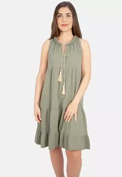 Повседневное платье BUKI MUSSELIN Seasons of April, хаки