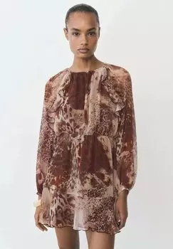 Повседневное платье BUTCHER Mango, коричневый