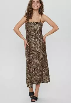 Повседневное платье Camelia Strap Nmph, тигровый глаз