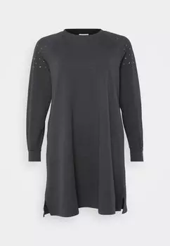 Повседневное платье CARCAIA LIFE A SHAPE STUDS DRESS ONLY Carmakoma, серый