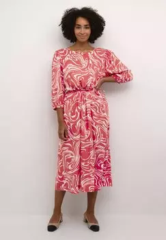 Повседневное платье CARMEN 1/2 SLEEVE Kaffe, цвет cayenne white graphic print