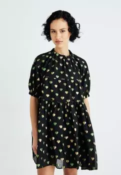Повседневное платье CARRIAGE HEARTS DRESS Sister Jane, черный