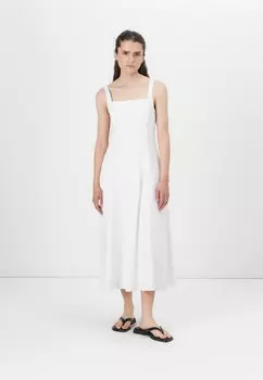 Повседневное платье CLASSIC MILA MIDI DRESS Abercrombie & Fitch, белый
