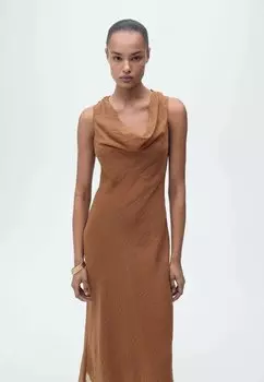 Повседневное платье CLEO Mango, коричневый