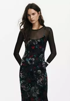 Повседневное платье COMBINED Desigual, черный