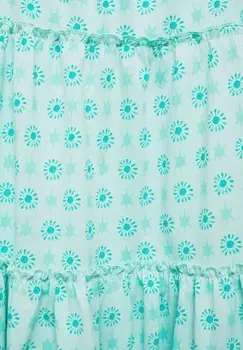 Повседневное платье COMPORTA Mango Kids, бирюзовый