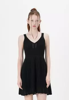 Повседневное платье CORSET DRESS GAP, черный