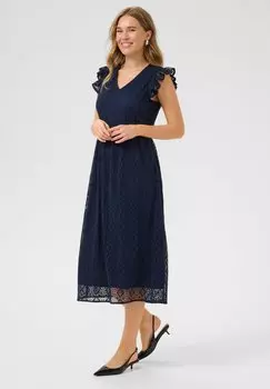 Повседневное платье CRDANIKA LACE Cream, темно-синий