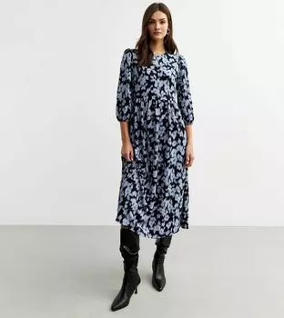 Повседневное платье CRINKLED TEXTURE New Look, синий