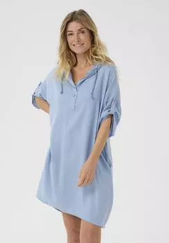 Повседневное платье CRLARK FOLD-UP Cream, светло-голубой