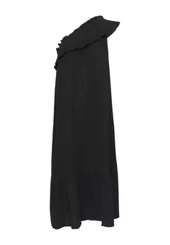 Повседневное платье CUELINA ONE SHOULDER Culture, черный