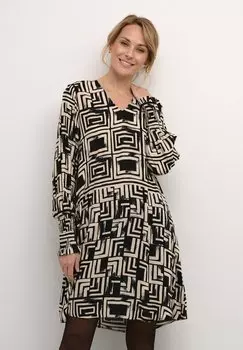 Повседневное платье CUKATE Culture, цвет black creme graphic