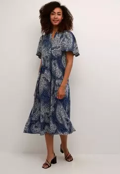 Повседневное платье CUPOLLY Culture, темно-синий