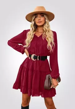 Повседневное платье Cupshe, красный