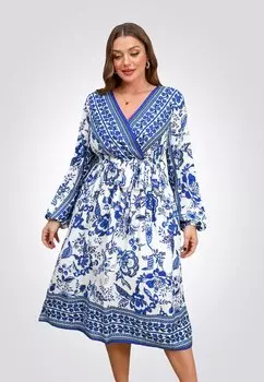 Повседневное платье Cupshe, синий