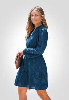 Повседневное платье Cupshe, темно-синий