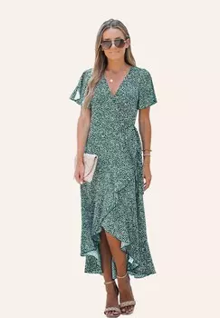 Повседневное платье Cupshe, зеленое