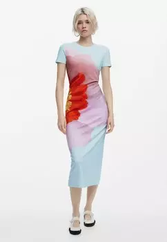 Повседневное платье DESIGNED BY MR. CHRISTIAN LACROIX Desigual, синий