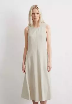 Повседневное платье DRESS FEMININE SHAPE MIDI LENGTH CUTLINES Marc O'Polo, светло-серый