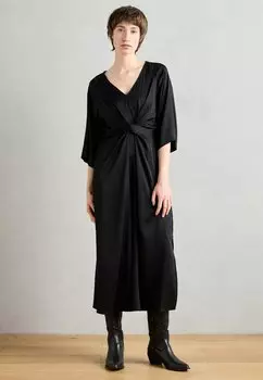 Повседневное платье DRESS WRAP STYLE MEDIUM LENGTH RAGLAN SLEEVES Marc O'Polo, черный