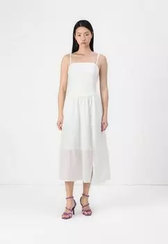 Повседневное платье DROP WAIST MAXI Hollister Co., белый