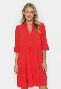 Повседневное платье EDA Saint Tropez, красный