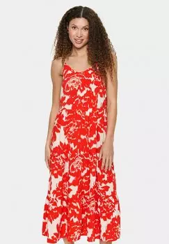 Повседневное платье EDA STRAP Saint Tropez, темно-красный