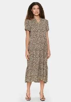 Повседневное платье EDASZ SS MAXI Saint Tropez, коричневый