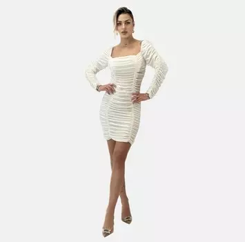 Повседневное платье Elara, белый