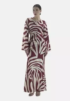 Повседневное платье Elara, бургундия