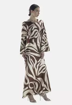 Повседневное платье Elara, коричневый