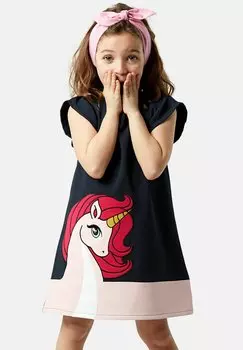 Повседневное платье ELEGANT UNICORN Denokids, цвет mehrfarbig