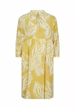 Повседневное платье Elvine Soyaconcept, золотисто-желтое комби
