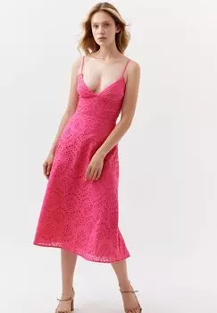 Повседневное платье EYELET EMBROIDERY GEPUR, розовый